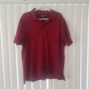 Jos A Bank Traveler Solid Red Polo Shirt